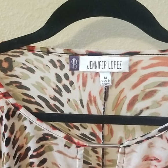 Jennifer Lopez animal print blouse - Picture 2 of 2